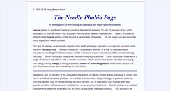 Desktop Screenshot of needlephobia.com